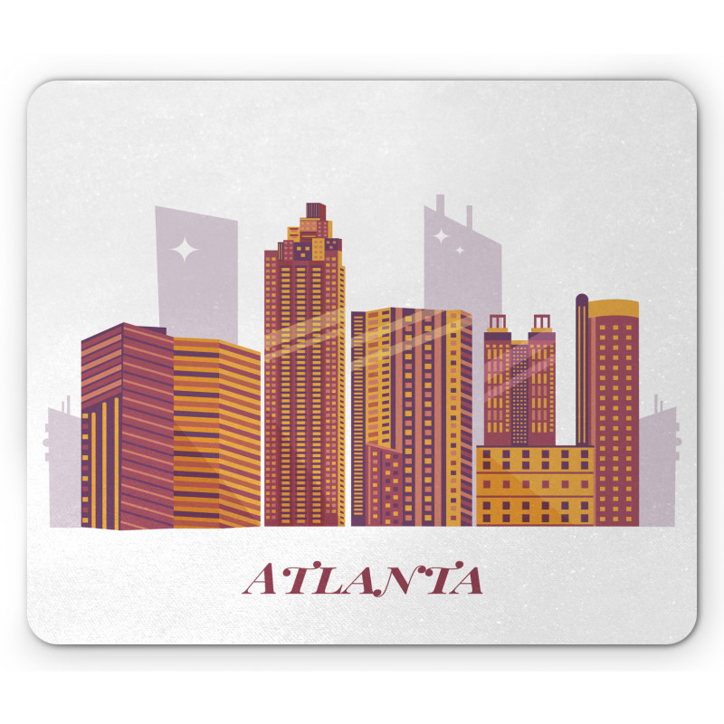 Modern Urban Illustration Mouse Pad