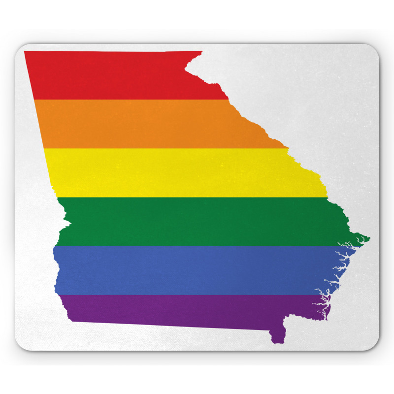 Colorful Stripes Gay Pride Mouse Pad