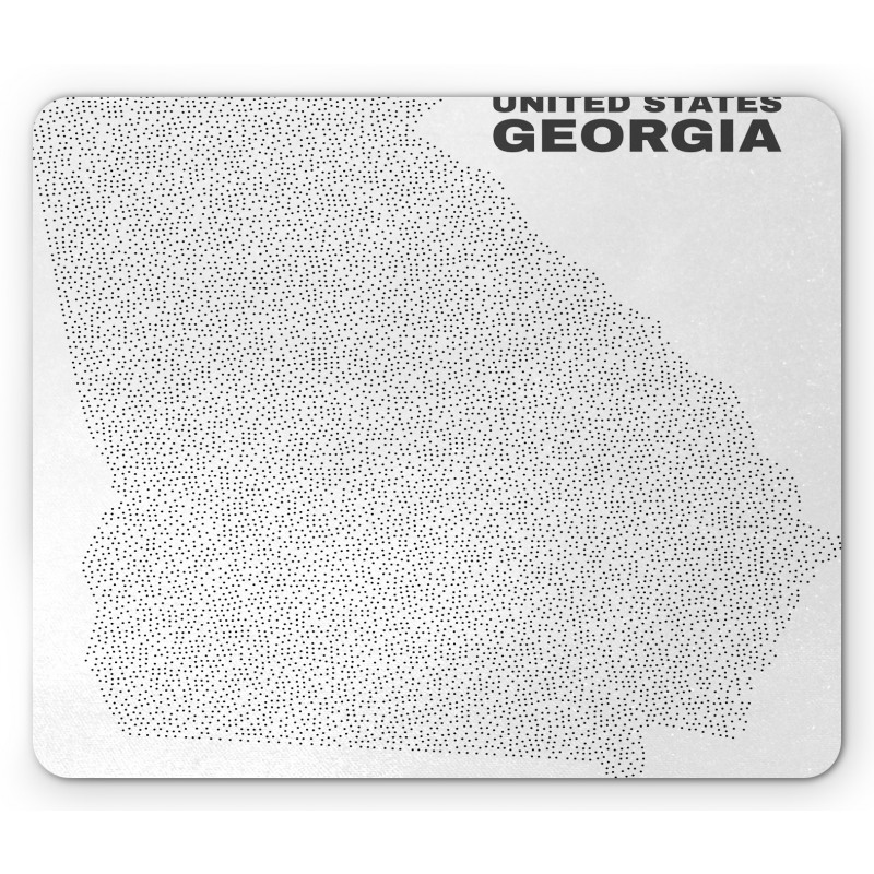 Typography and Dotted Map Mouse Pad