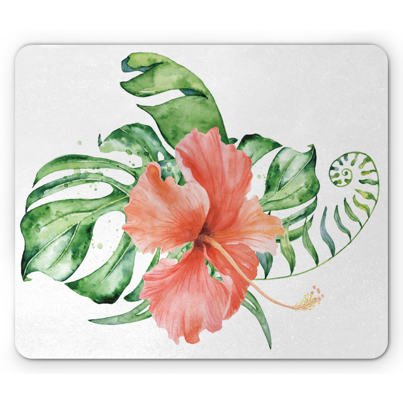 Lush Exotic Single Flower Mouse Pad