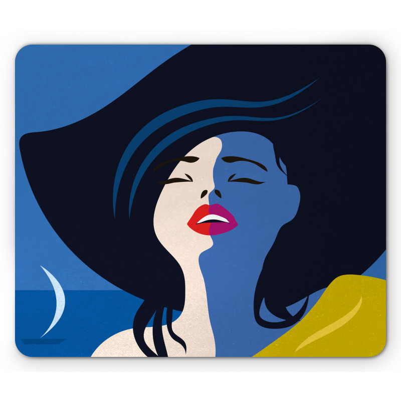 Lady Portrait Mouse Pad