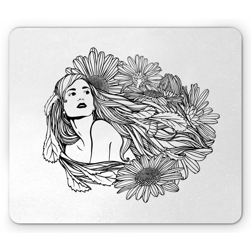 Chamomile Flowers Mouse Pad