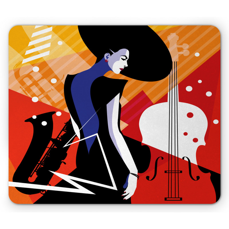 Modern Musical Jazz Mouse Pad