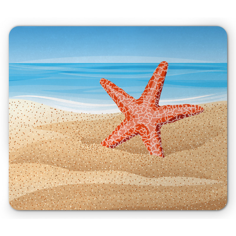 Starfish on the Beach Mouse Pad