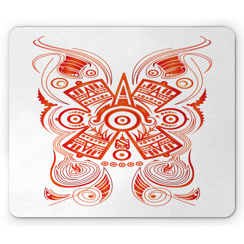 Mayan Aztec Symbolic Pattern Mouse Pad