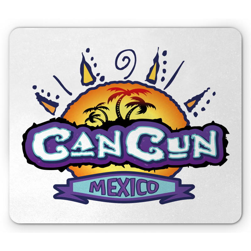 Mexico Calligraphic Design Mouse Pad