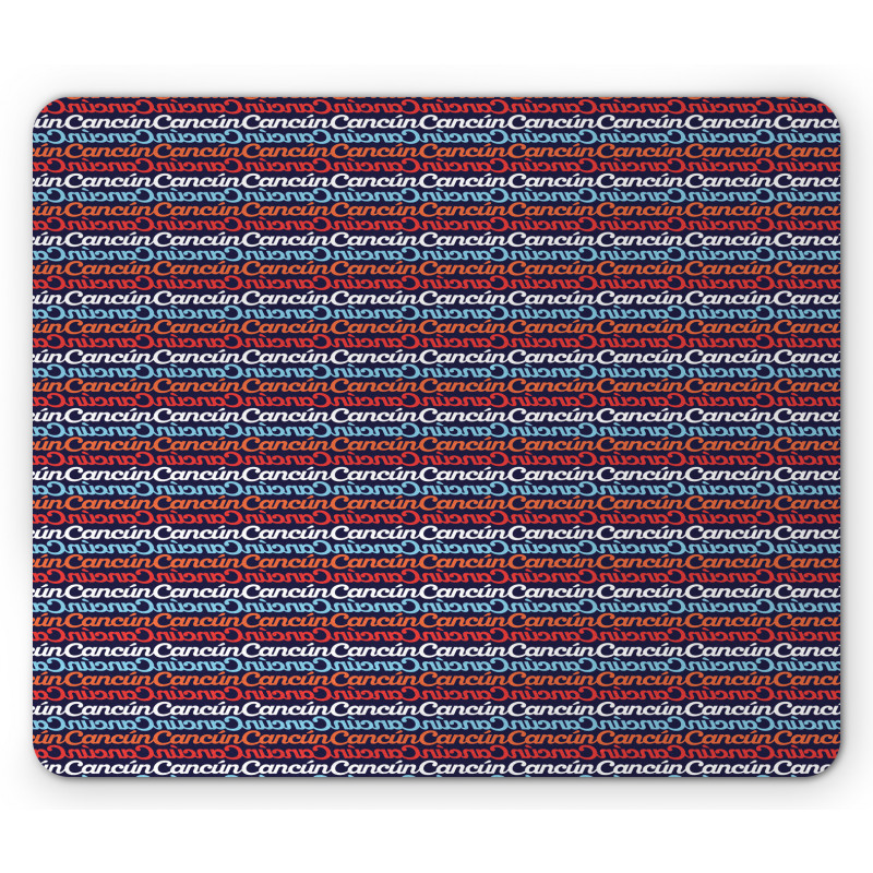 Cursive Horizontal Lettering Mouse Pad