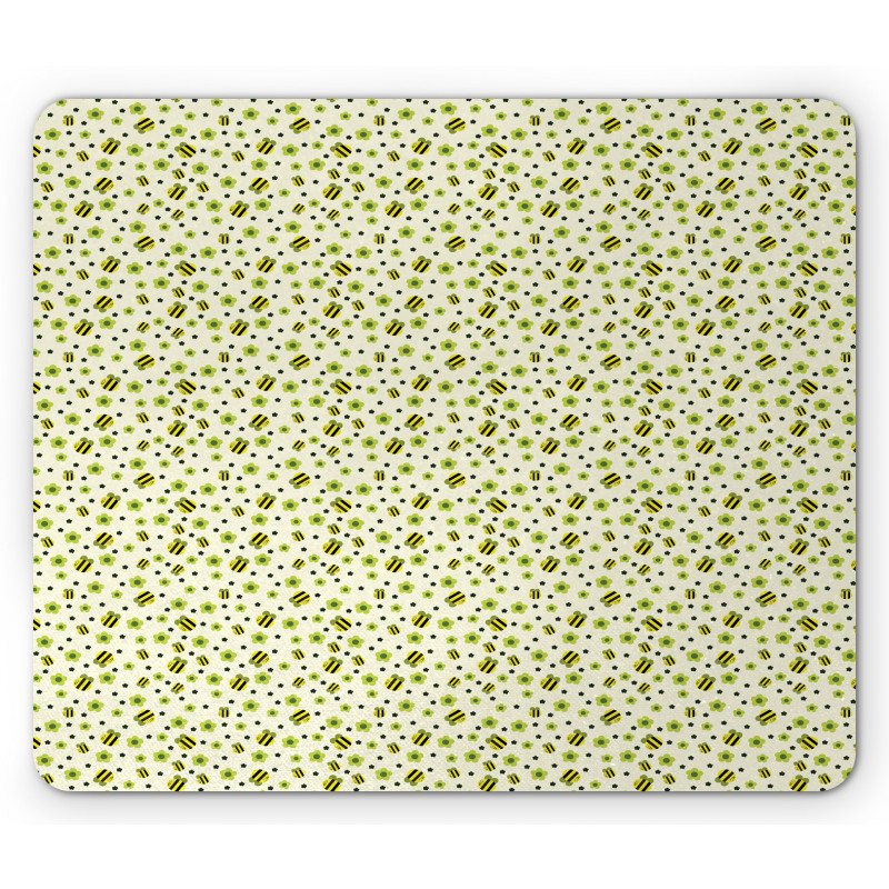 Bee Motifs Mouse Pad