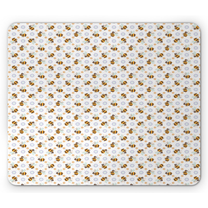 Bees Pattern Mouse Pad