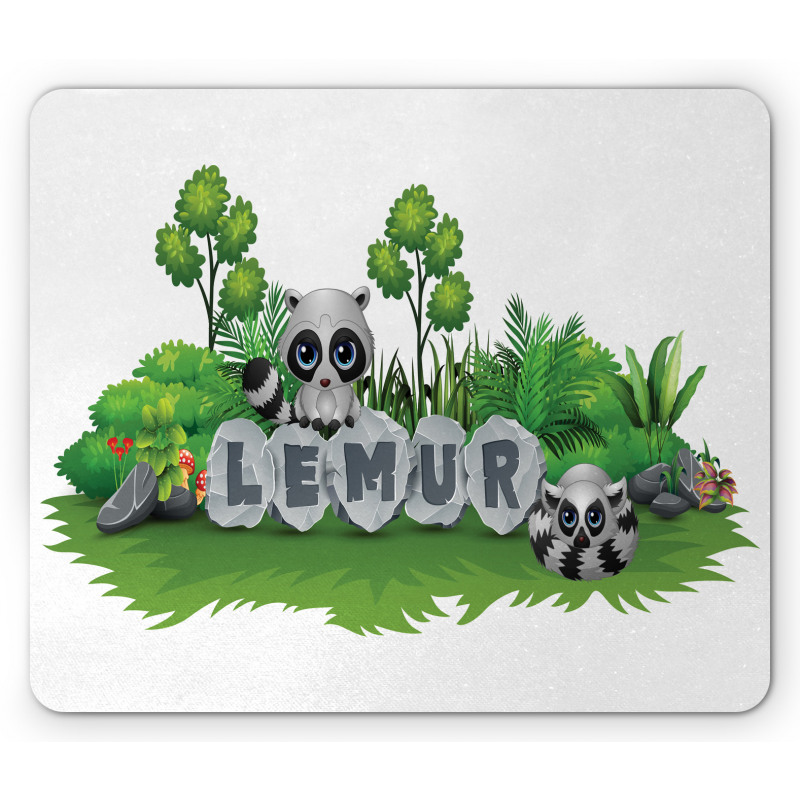 Madagascar Forest Animals Mouse Pad