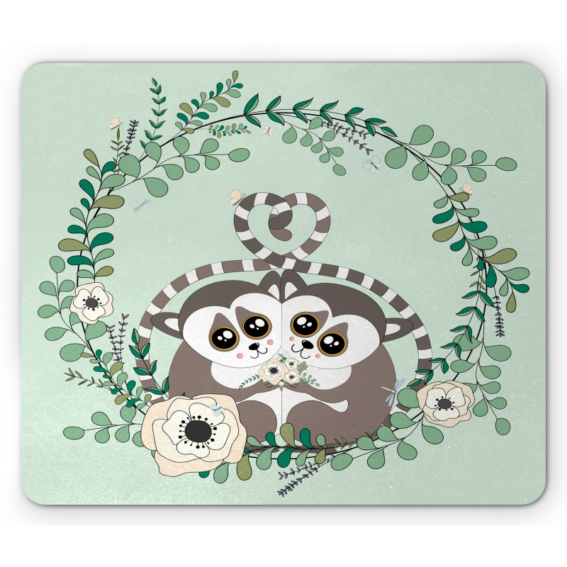 Exotic Wild Monkey Botanical Mouse Pad