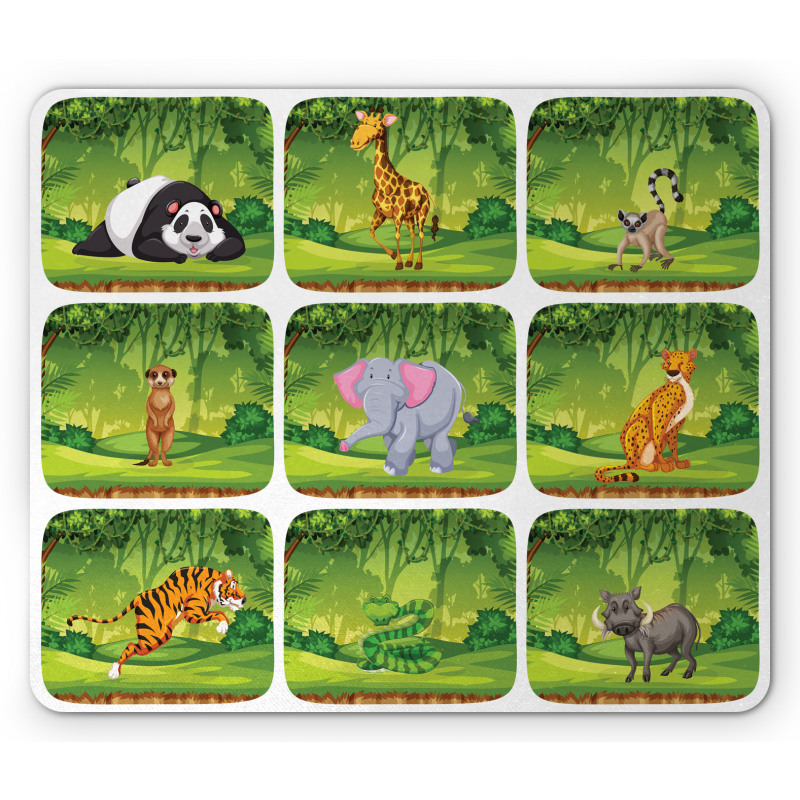 Animals Jungle Fun Mouse Pad