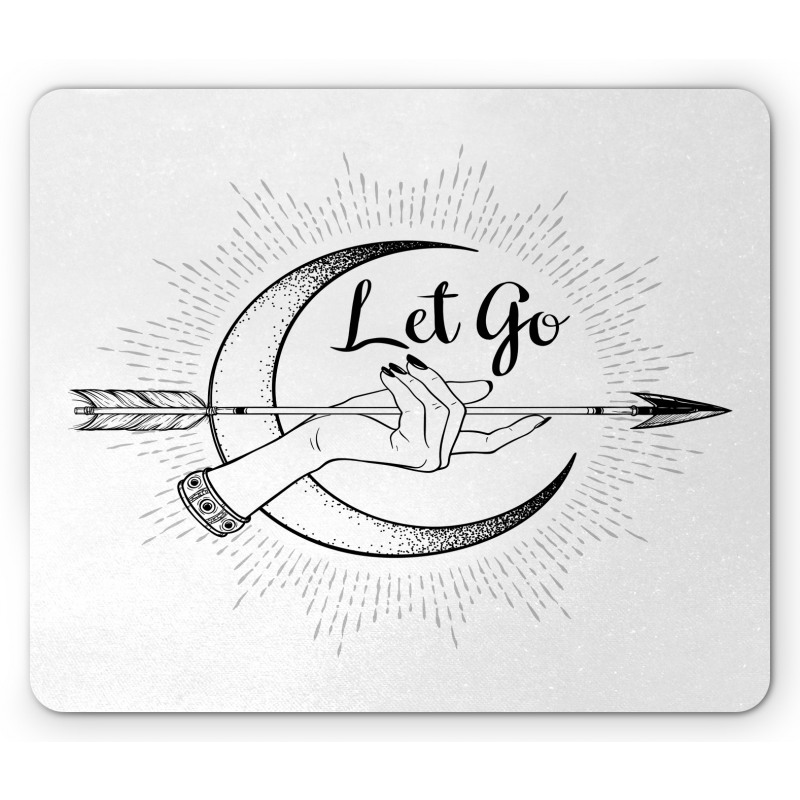 Bohemian Let Go Arrow Mouse Pad