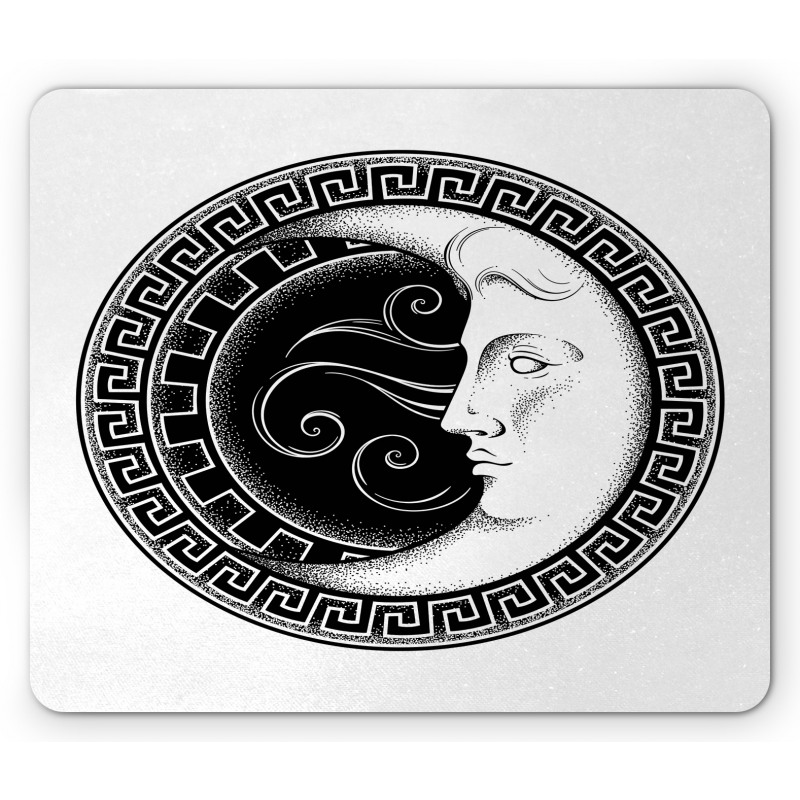 Occult Look Crescent Mouse Pad