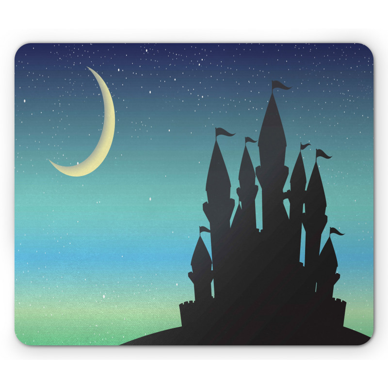 Castle and Gradient Sky Mouse Pad