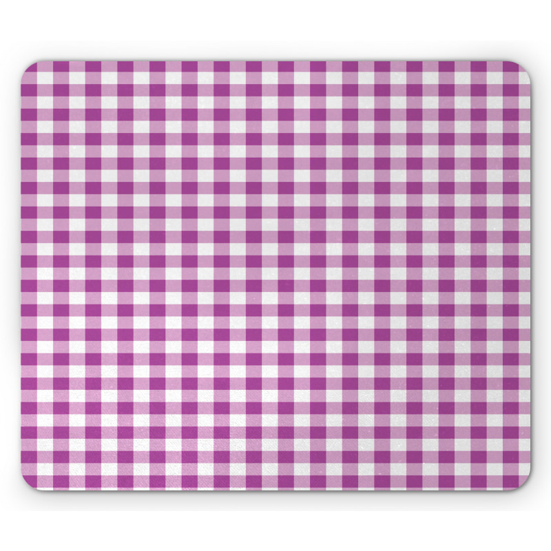 Tartan Inspired Squares Mouse Pad