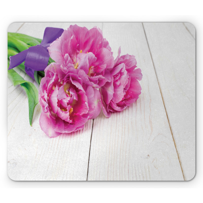 Tulips Tied with a Ribbon Mouse Pad