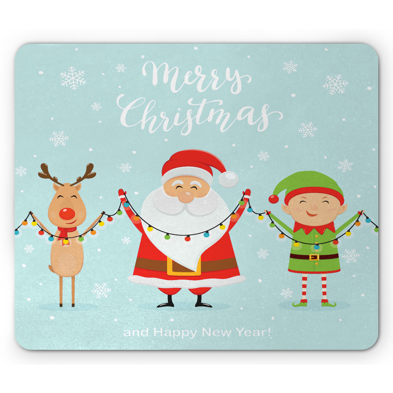 Characters Holding Ornaments Mouse Pad