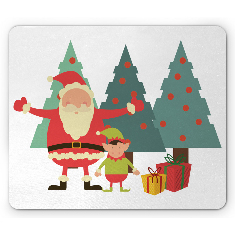 Santa Claus Little Man Presents Mouse Pad