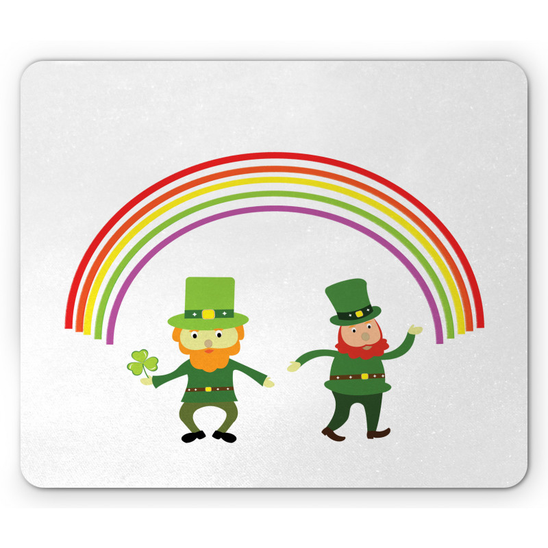 Leprechauns Under a Rainbow Mouse Pad