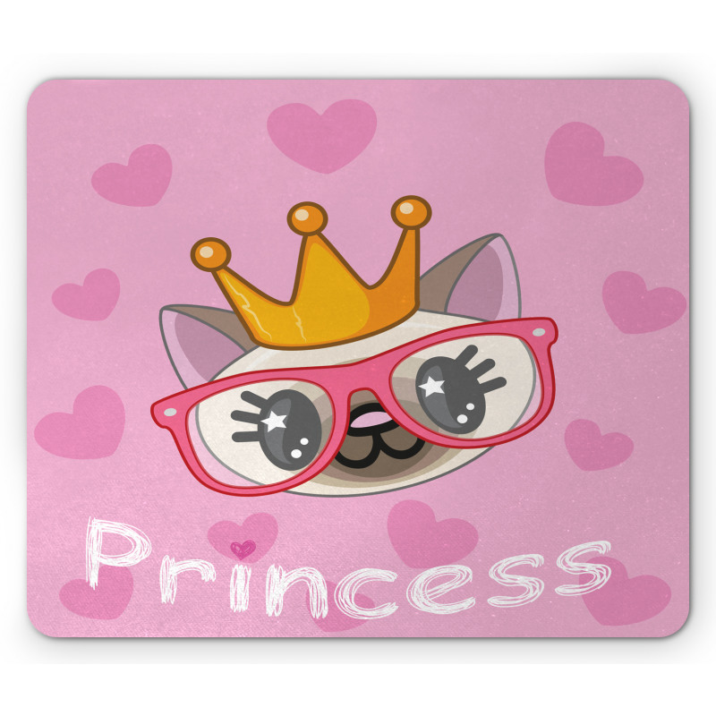 Happy Princess Cat Mouse Pad