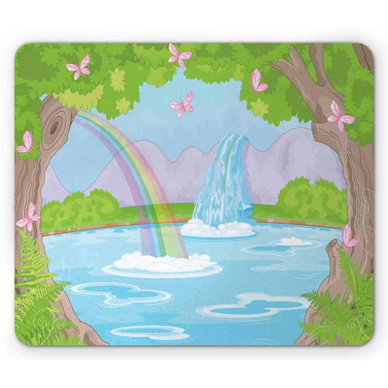 Rainbow Butterflies Mouse Pad