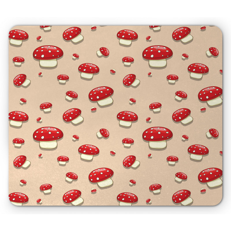 Cartoon Mushrooms Mouse Pad