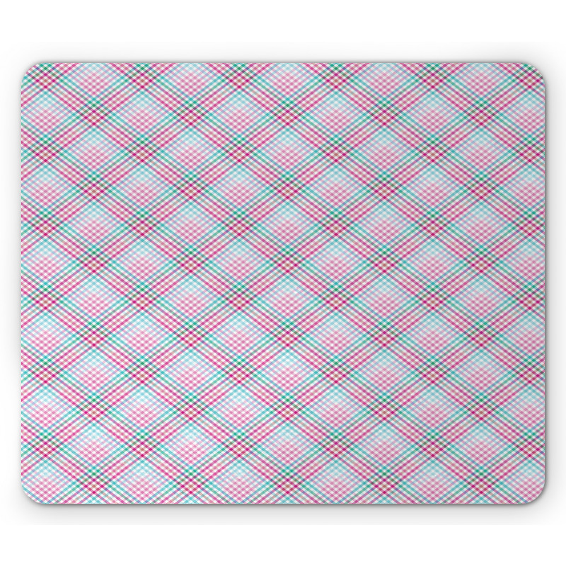 Colorful Square Checkered Mouse Pad