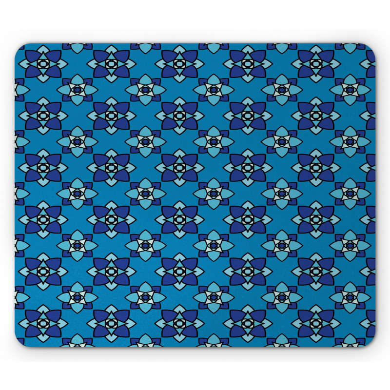 Floral Repeating Tile Art Mouse Pad