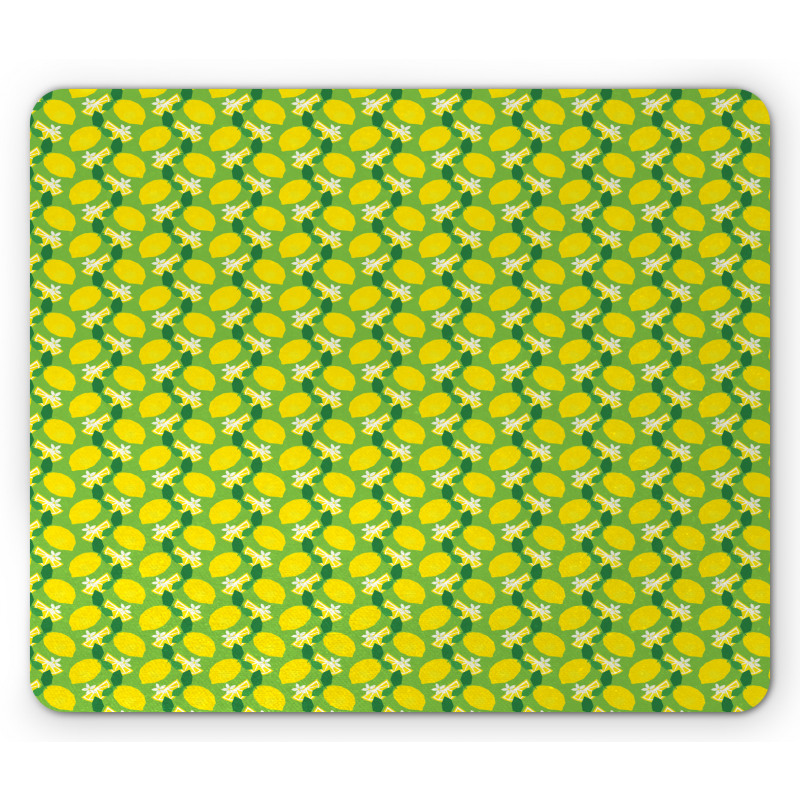 Citrus Fruits Vibrant Colors Mouse Pad