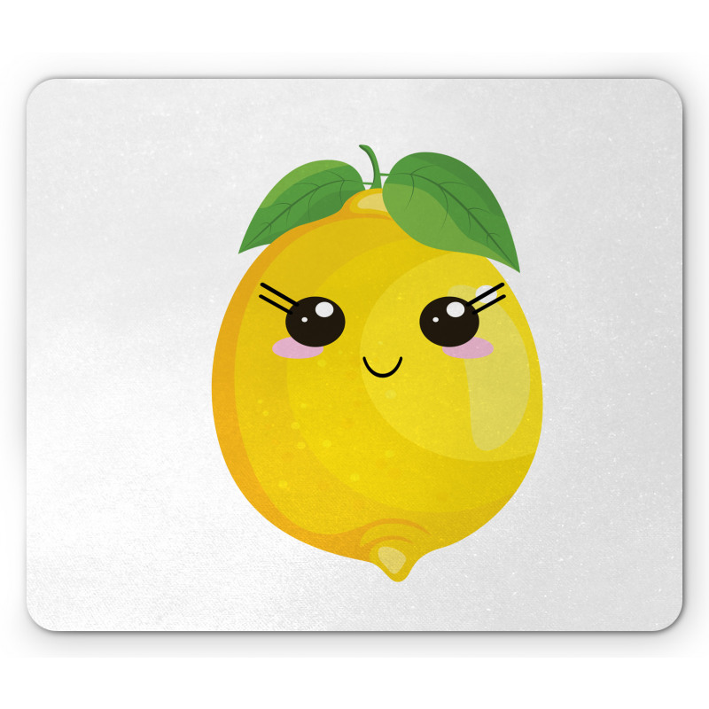 Simplistic Citrus Kawaii Mouse Pad