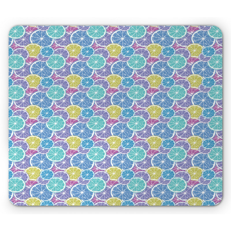 Abstract Colored Citrus Art Mouse Pad