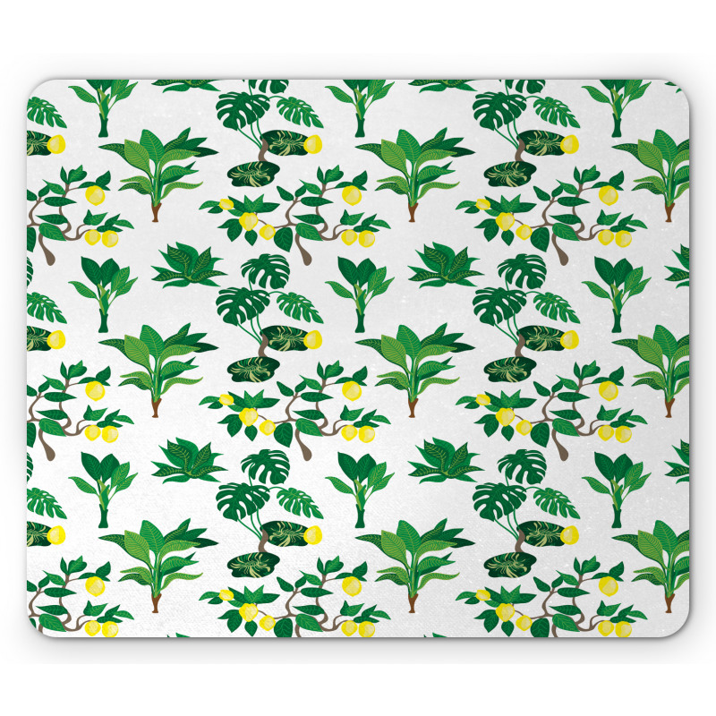 Tropical Citrus Blossoms Mouse Pad