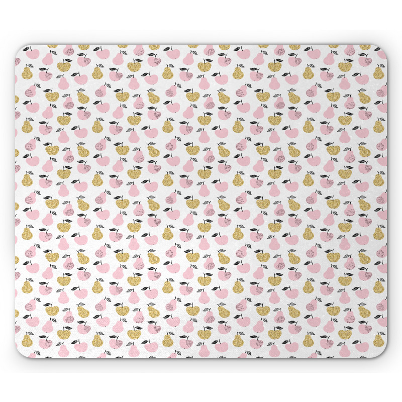 Abstract Pears and Apples Mouse Pad