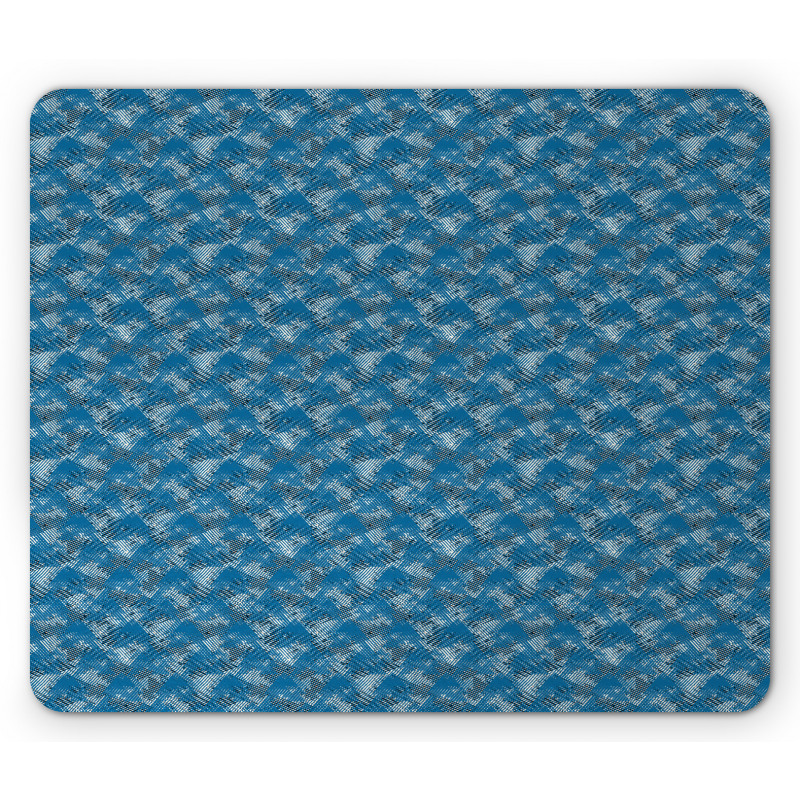 Rhythmic Triangles Grunge Mouse Pad