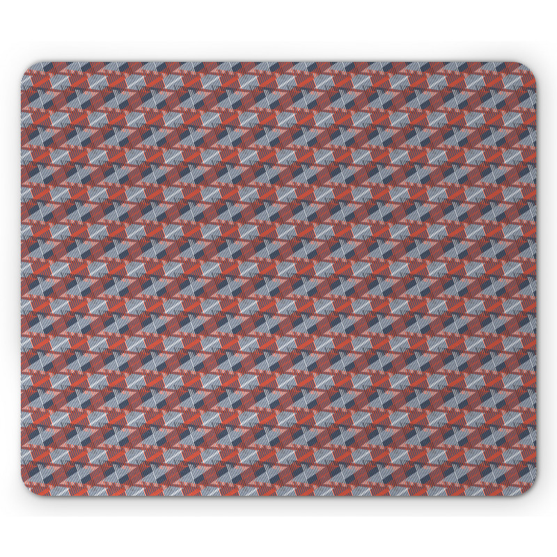 Vibrant Style Triangles Art Mouse Pad