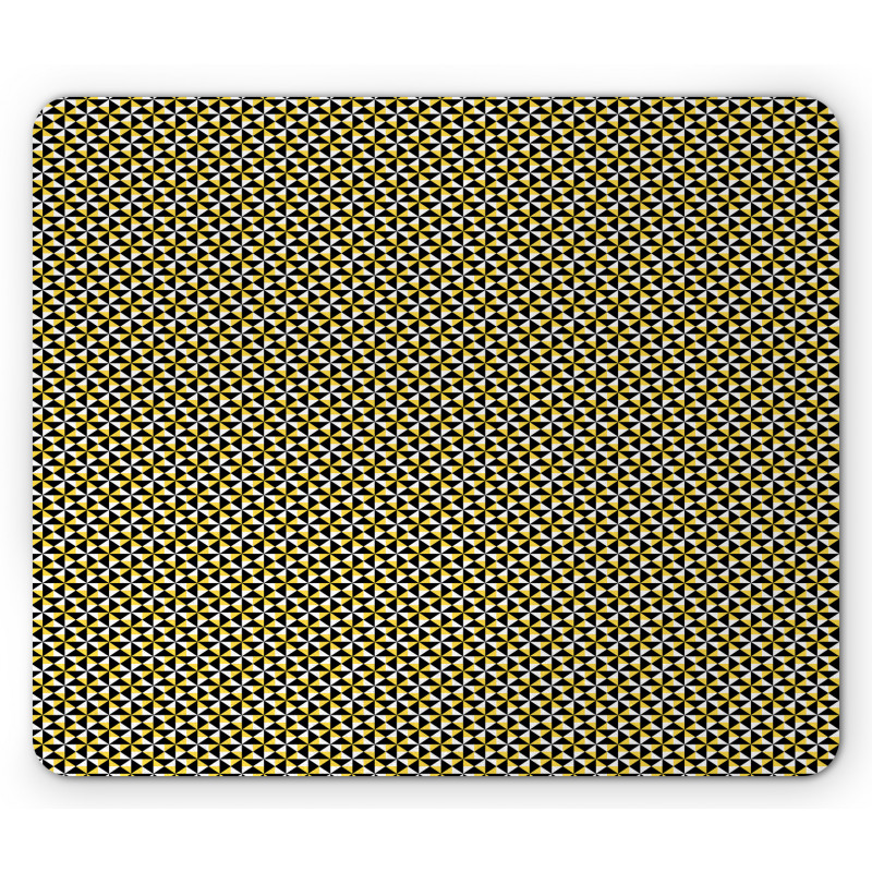 Bicolour Abstract Geometric Mouse Pad