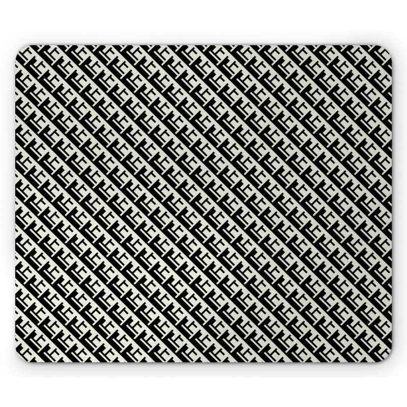 Monochrome Optical Geometric Mouse Pad