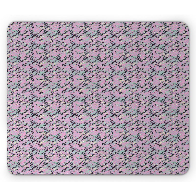 Pastel Abstract Waves Mouse Pad