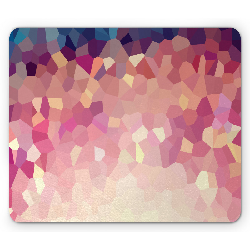 Abstract Blush Polygonal Mouse Pad