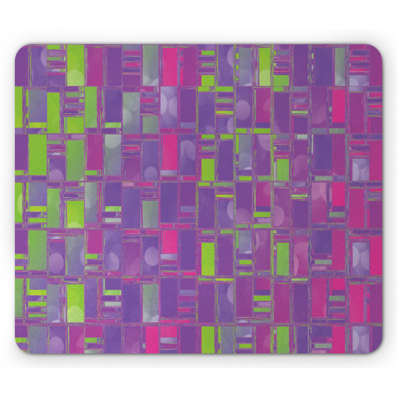 Abstract Distorted Cubes Mouse Pad