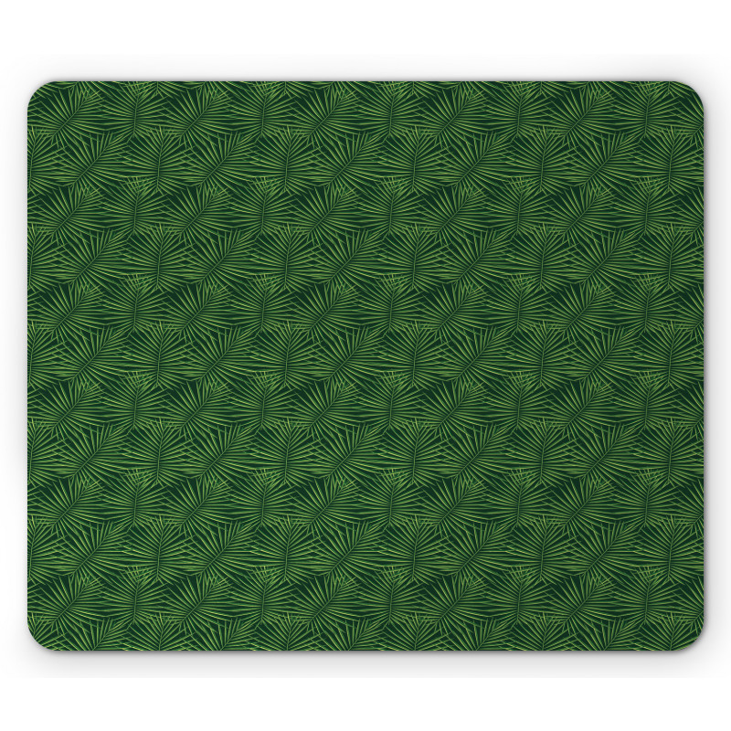 Palm Leaf Monochrome Mouse Pad