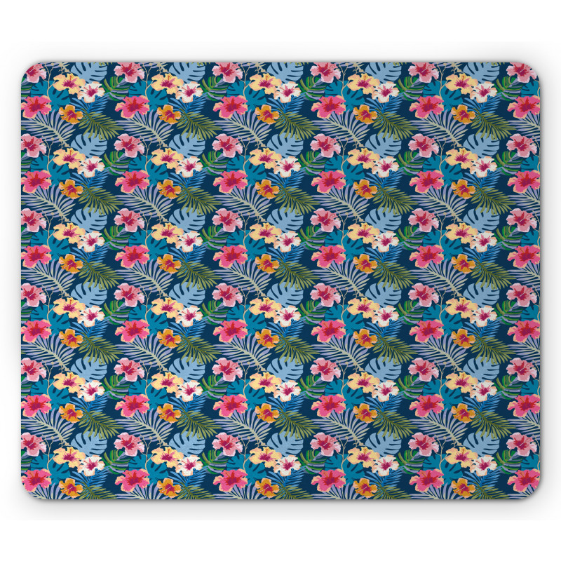 Colorful Floral Petals Mouse Pad