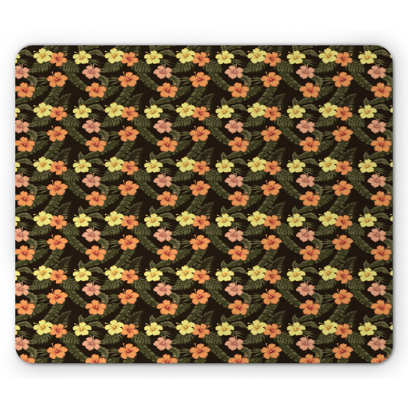 Vintage Jungle Foliage Art Mouse Pad