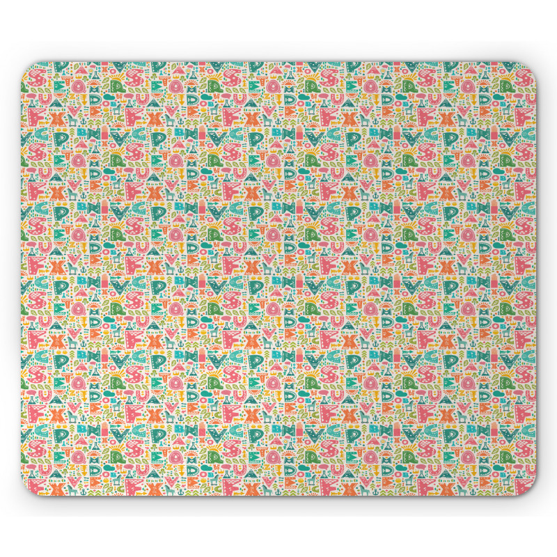 Aztec Inspired Elements Mouse Pad