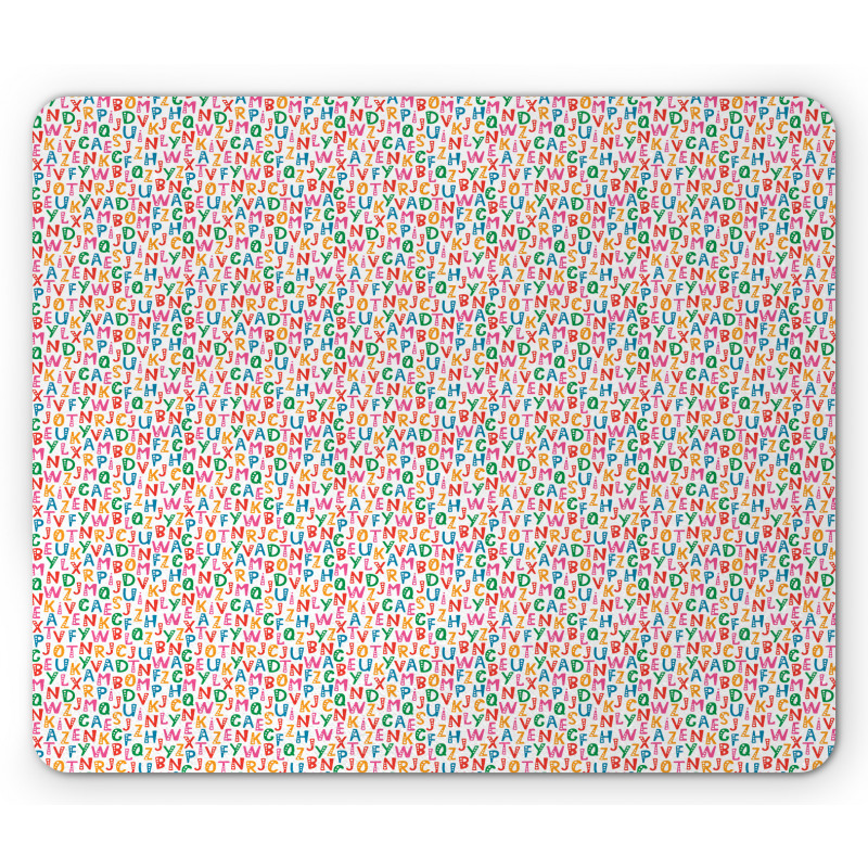 Vibrant Bubbly Characters Mouse Pad