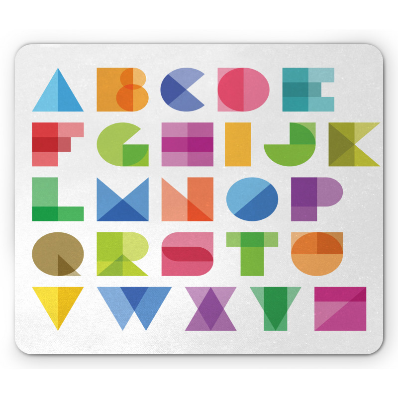 Educational Letters Art Mouse Pad