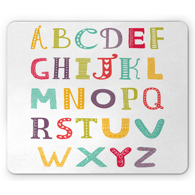 Colorful Education Content Mouse Pad