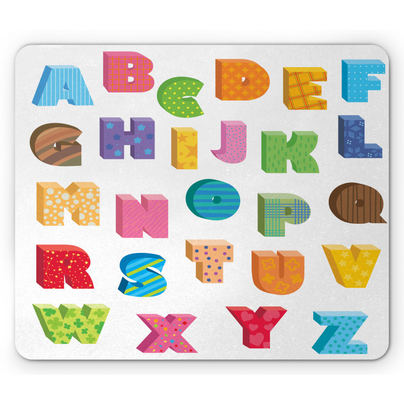 ABC Educational Letters Mouse Pad