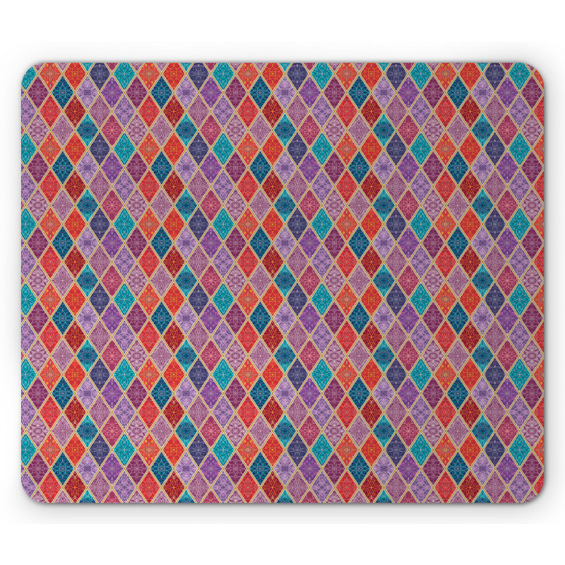 Oriental Rhombuses Mouse Pad